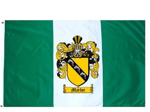 Marlor family crest coat of arms flag