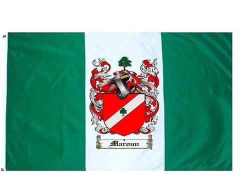 Maroun family crest coat of arms flag