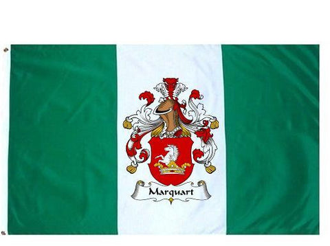 Marquart family crest coat of arms flag