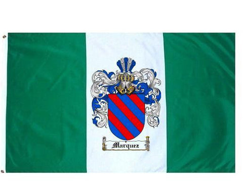 Marquez family crest coat of arms flag