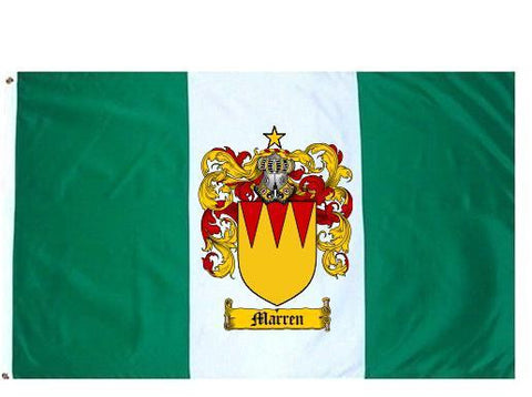 Marren family crest coat of arms flag