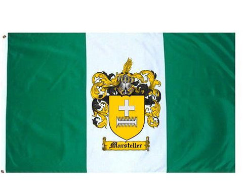 Marsteller family crest coat of arms flag