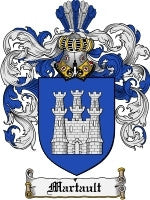 Martault coat of arms family crest download