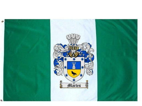 Martes family crest coat of arms flag
