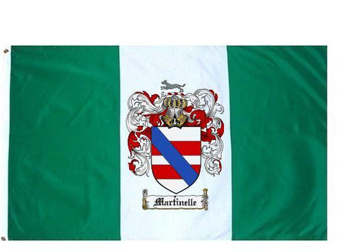 Martinelle family crest coat of arms flag