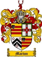 Marton coat of arms family crest download