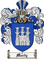 Marty coat of arms family crest download