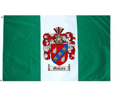 Mascaro family crest coat of arms flag