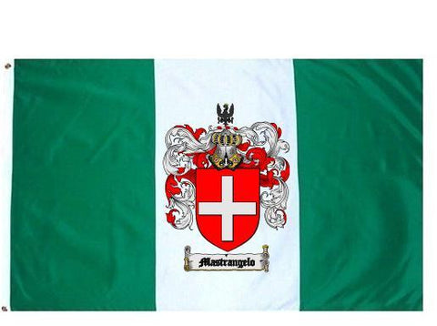 Mastrangelo family crest coat of arms flag