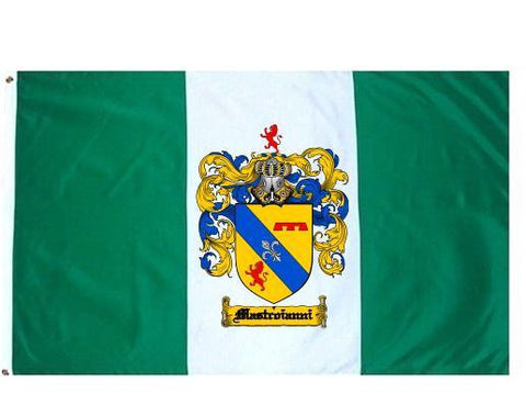 Mastroianni family crest coat of arms flag