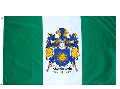 Maszkowski family crest coat of arms flag