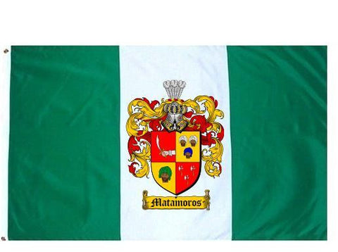 Matamoros family crest coat of arms flag