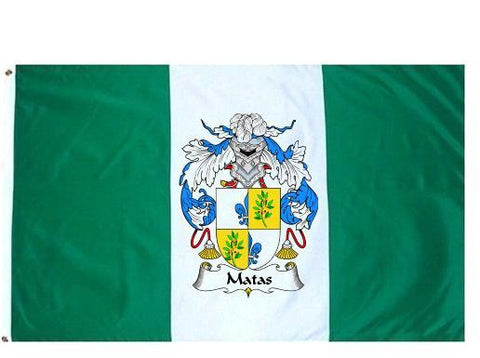 Matas family crest coat of arms flag