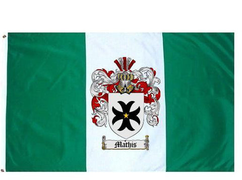 Mathis family crest coat of arms flag