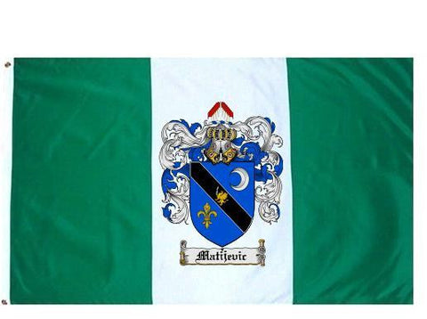 Matijevic family crest coat of arms flag