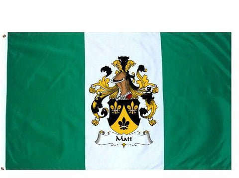 Matt family crest coat of arms flag