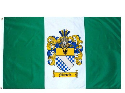 Matteis family crest coat of arms flag