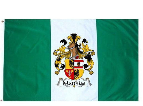 Matthias family crest coat of arms flag