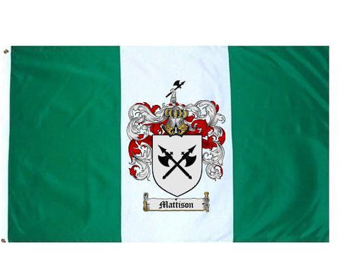 Mattison family crest coat of arms flag