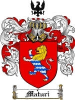 Maturi coat of arms family crest download