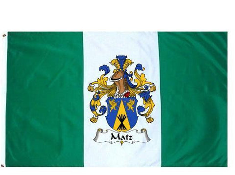 Matz family crest coat of arms flag