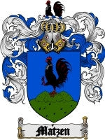 Matzen coat of arms family crest download