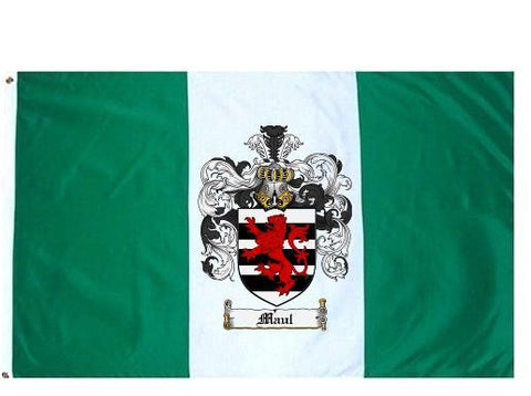 Maul family crest coat of arms flag
