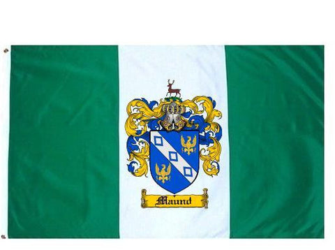 Maund family crest coat of arms flag