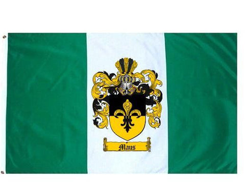 Maus family crest coat of arms flag