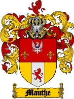 Mauthe coat of arms family crest download