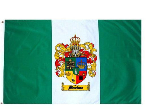 Maximo family crest coat of arms flag