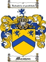 Maxson coat of arms family crest download