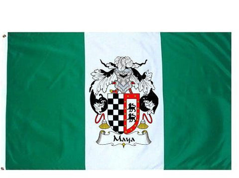 Maya family crest coat of arms flag