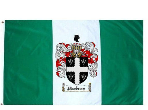 Mayberry family crest coat of arms flag