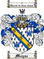 Mayze coat of arms family crest download