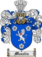 Mazelin coat of arms family crest download