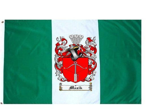 Mazik family crest coat of arms flag