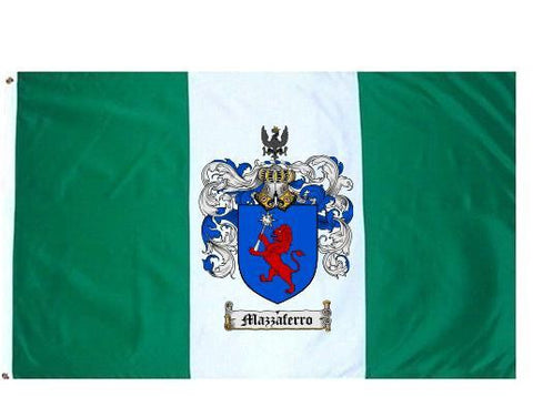 Mazzaferro family crest coat of arms flag