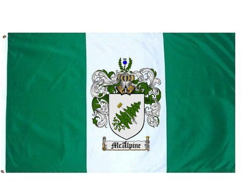 Mcalpine family crest coat of arms flag