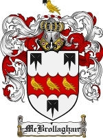 Mcbrollaghan coat of arms family crest download