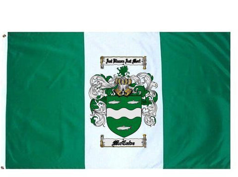 Mccabe family crest coat of arms flag