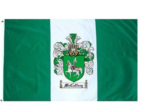 Mccaffrey family crest coat of arms flag