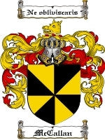 Mccallan coat of arms family crest download