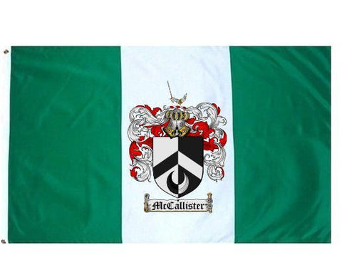 Mccallister family crest coat of arms flag