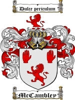 Mccambley coat of arms family crest download