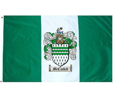 Mccaskill family crest coat of arms flag