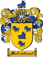 Mccastland coat of arms family crest download