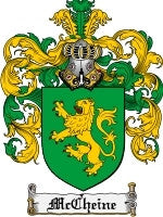 Mccheine coat of arms family crest download