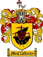 Mcclafferty coat of arms family crest download