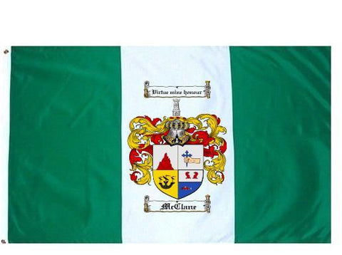 Mcclane family crest coat of arms flag